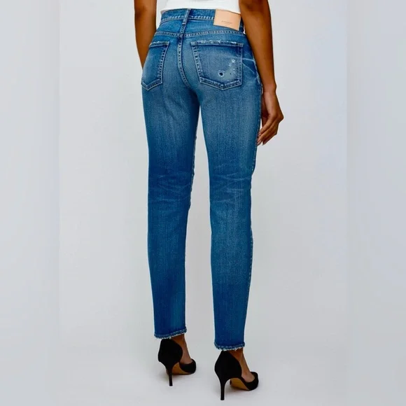 Moussy Vintage Bridgeville Slim Straight Jeans - Size 28 - Picture 4 of 8